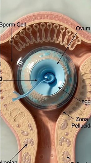 How Sperm Meets Egg | Fertilization Process Explained (3D Animation) #healtheducation