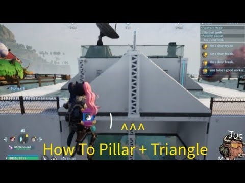 Palworld: How To Place A Pillar Next To Triangle Piece