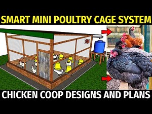 Smart Mini Poultry Cage System | Chicken Coop Designs and Plans