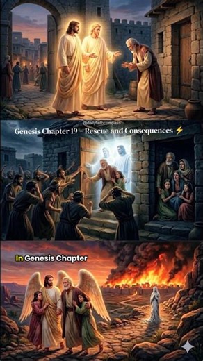 Genesis Chapter 19: Rescue and Consequences. #biblestudy #God #Christians #FaithJourney #love
