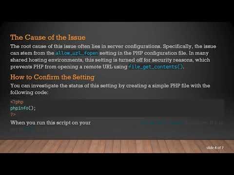 Troubleshooting file_get_contents() Issues: Why It Works on Localhost but Not on the Host Server