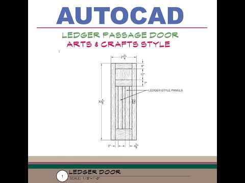 Bungalow Passage Ledger doors in AutoCAD