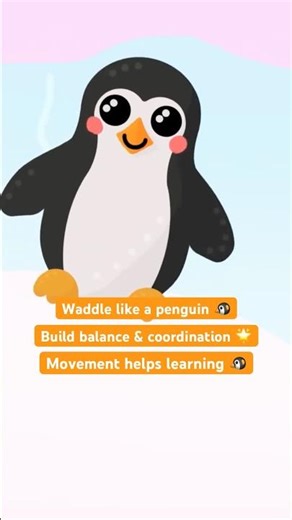Christmas Movement for Toddlers 🐧 Waddle Like a Penguin #ToddlerChristmas