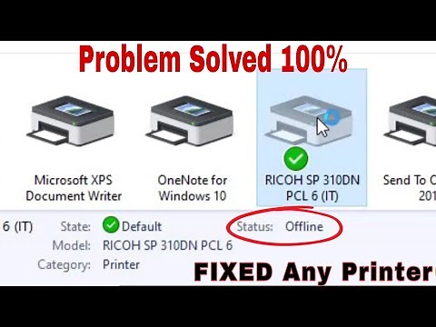 How to fix Printer Offline Problem || How to Change Printer Offline to Online || Printer Offline 😕