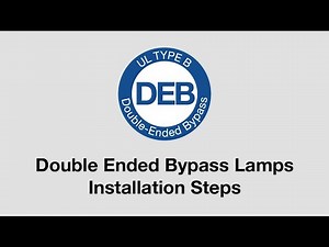 Double Ended Bypass Linear LED Lamps Installation Steps