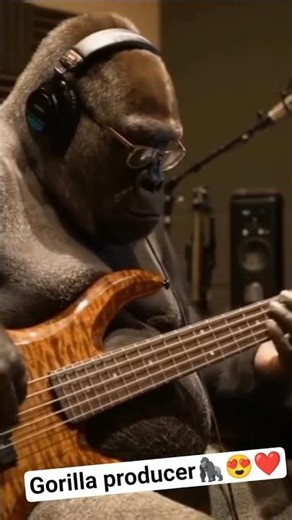 Gorilla bassist 😂🎸🦍❤️🔥