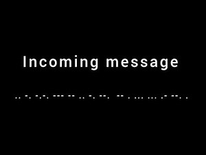 incoming message in morse code sound effect | Sound notifications