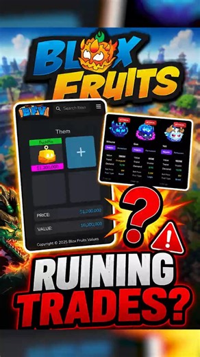 This Website Controls Blox Fruits Trading 💀 #bloxfruits #roblox #shorts