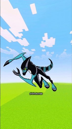 BEN 10 ALIEN Minecraft pixel art #minecraft #shorts