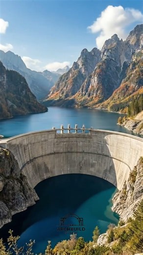 $12 Billion Mega Dam Built in 40 Seconds (Time-Lapse) | ArchBuild Studio #architecturedesign