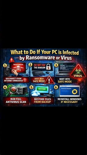 WHAT TO DO IF PC IS INFECTED BY RANSOM VIRUS PROBLEM