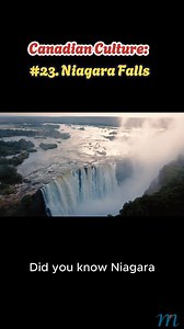 Canadian Culture: #23. Niagara Falls – Natural Wonder of Canada 🌊Did you know Niagara Falls has an average flow rate of about 3160 tons of water per second? Niagara Falls is one of the world’s most famous natural wonders, located on the border between Ontario and the United States. True or False: Niagara Falls is located entirely within Canada. 🌊 Comment T or F—and tag a friend who’d love to visit Niagara Falls with you! 🇨🇦🍁 #NiagaraFalls #CanadianNature #CitizenshipFun | Canada & Citizensh