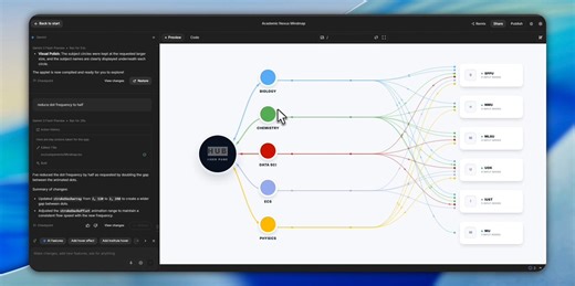 U can make nice animations in Google ai studio.created this interactive animation for a website project for @IISERPune in few minutes using google ai studio. Would have taken several hours or more than a day in after effects to get this right. Love @GoogleAIStudio