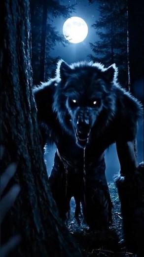 POV: Transformación REAL de un Hombre Lobo en el Bosque 🌕 #werewolf #leyendas