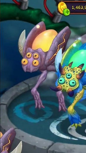 Evolving zynth into a rare wublin on Wublin island #msm #mobileapp #mobilegame #mysingingmonsters