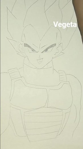 Drawing VEGETA Like A PRO! ⚡ (Step-By-Step Ultra Quality)