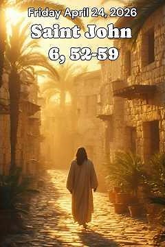 Saint John 6, 52-59 #GospelOfTheDayFriday April 24, 2026