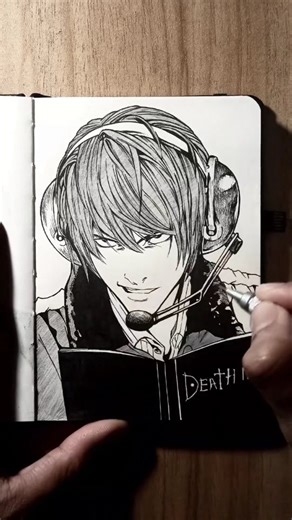 zoideart on Instagram: "Draw Light Yagami | Death Note #animedrawing #deathnote #lightyagami #foryoupage #drawing"