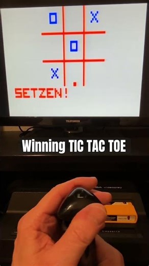 Winning Tic Tac Toe #retrogaming #70s #console #gaming