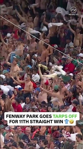 Fenway Park is BUZZING over the Red Sox right now 🔥
