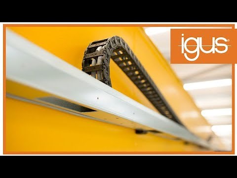 Instalação de Guidefast - Sistema de esteiras porta cabos em pontes rolantes