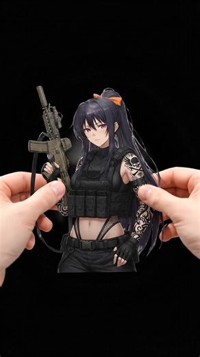 Anime Akeno Himejima Sticker - Anime Waifu Sticker and Tactical Girl Decal For Laptop Book #akenohimejima #akeno #stickers #anime #tactical