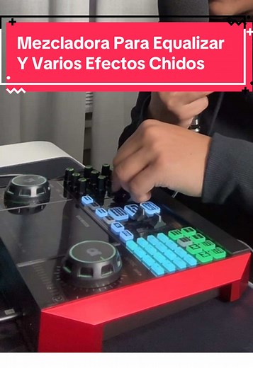Mezcladora para efectos de voz en livestreams