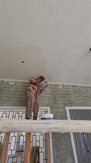 Ceiling putty method #ceiling #putty #whitehouse #cement #artist #design | MN Architects & Interiors