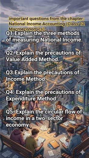 National Income Accounting made simple in !GDP, #Economics #Class12 #EconomicsReel #StudyShorts