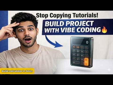 Build Calculator project with Vibe Coding 🔥 #1 Beginner Project || codeWaliBaji