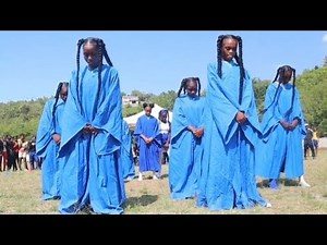 Blue house cheerleading Cedric Titus High School Sports Day