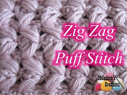Zig Zag Puff Crochet Stitch - Crochet Tutorial
