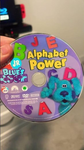 Showing off my DVD of Blue’s Room