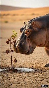 why hippo crying for tree #emotionalstory #viralvideo #shortvideo