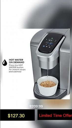 Keurig K-Elite Single Serve K-Cup Pod Coffee Maker, with Strength and Temperature Control, Iced