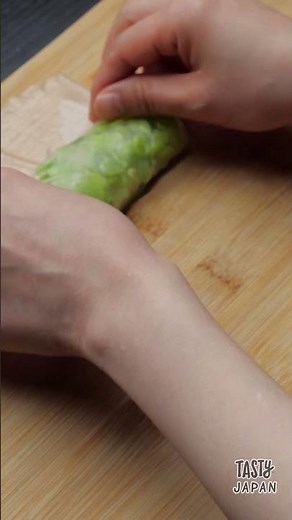 Rice Paper Wraps with Cabbage & Cheese