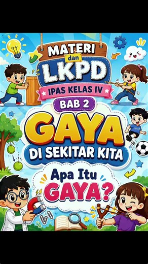 Gaya di Sekitar Kita: Materi Ringkas & LKPD IPA SD Kelas 4