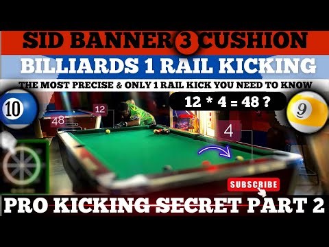 SID SYSTEM(PT 2)|Simply the MOST PRECISE 1️⃣ RAIL KICKING SYSTEM IN BILLIARDS|End rail - End rail✅🎯