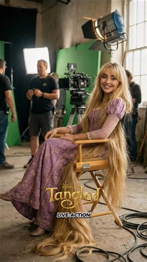 “If Rapunzel Had a Live Action… This Would Be the Behind the Scenes#disney #rapunzel #tangled