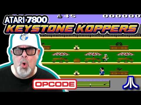 Keystone Koppers Atari 7800 Gameplay | MuddyVision & Opcode Games (Keystone Kapers Port)