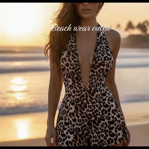 Chic halter swim wear #swimwear #haltertop #beachwear #summeroutfit #creatorsearchinsight