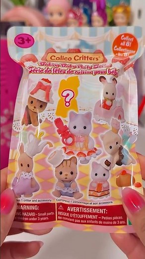unbox a calico critters blindbag 🧁🍰 #calicocritters #blindbag #unboxing #kawaii #trinkets