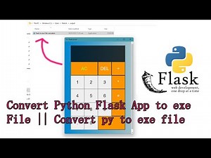 Convert Python Flask App to exe File || Convert py to exe file