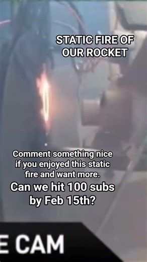 CRAZY TEST FIRING OF MODEL ROCKET #shorts #space #rockets