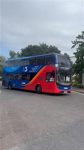 Morebus 1787 HJ24 RCU on Route X3 to Bournemouth