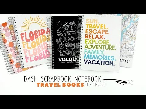 DASH Travel Spiral Scrapbook Notebook + Flip Through