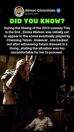 During the filming of the 2013 comedy This Is the End, Emma Watson was initially...