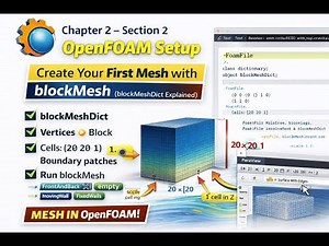 OpenFOAM Tutorial (Chpt 2 — Section 2): Create Your First Mesh blockMesh (blockMeshDict Explained)