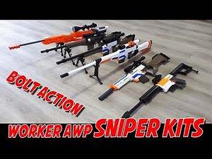 WORKER AWP BOLT ACTION SNIPER KITS [Presentation, Shooting Test]