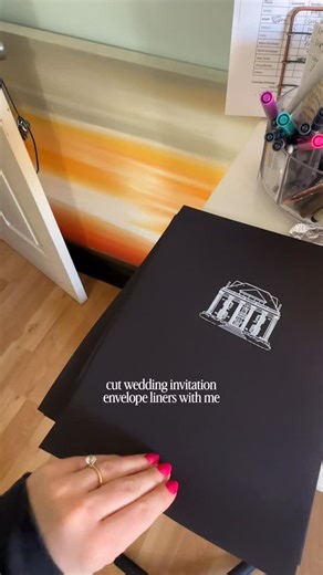 Wedding Invitations | Semi-Custom & Fully-Custom Wedding Invites on Instagram: "Haven’t had to use this cutting machine in so long so it was nice to go back to my roots a lil bit last week and make some wedding invitation envelope liners 🥲❤️‍🔥🫶 #weddingstationery #weddingenvelopes #weddinginvitations #envelopeliners #weddinginvites"